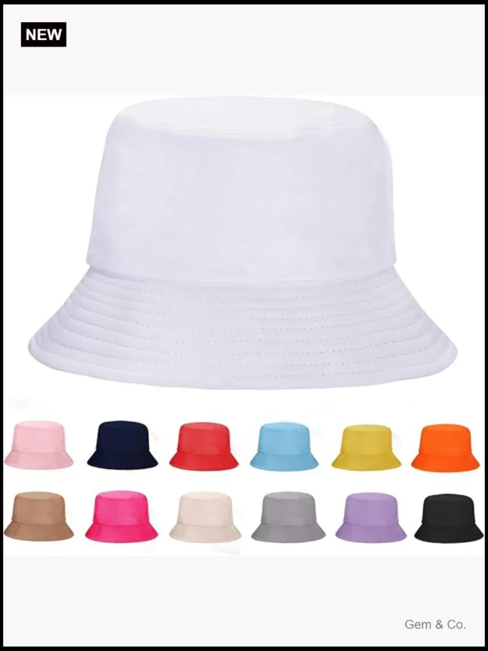 Unisex Bucket Hat Sun Hat Outdoor Beach Travel Foldable UPF 50+